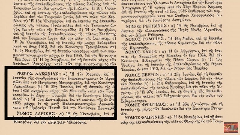 Το ΦΕΚ για 17 Μαρτίου